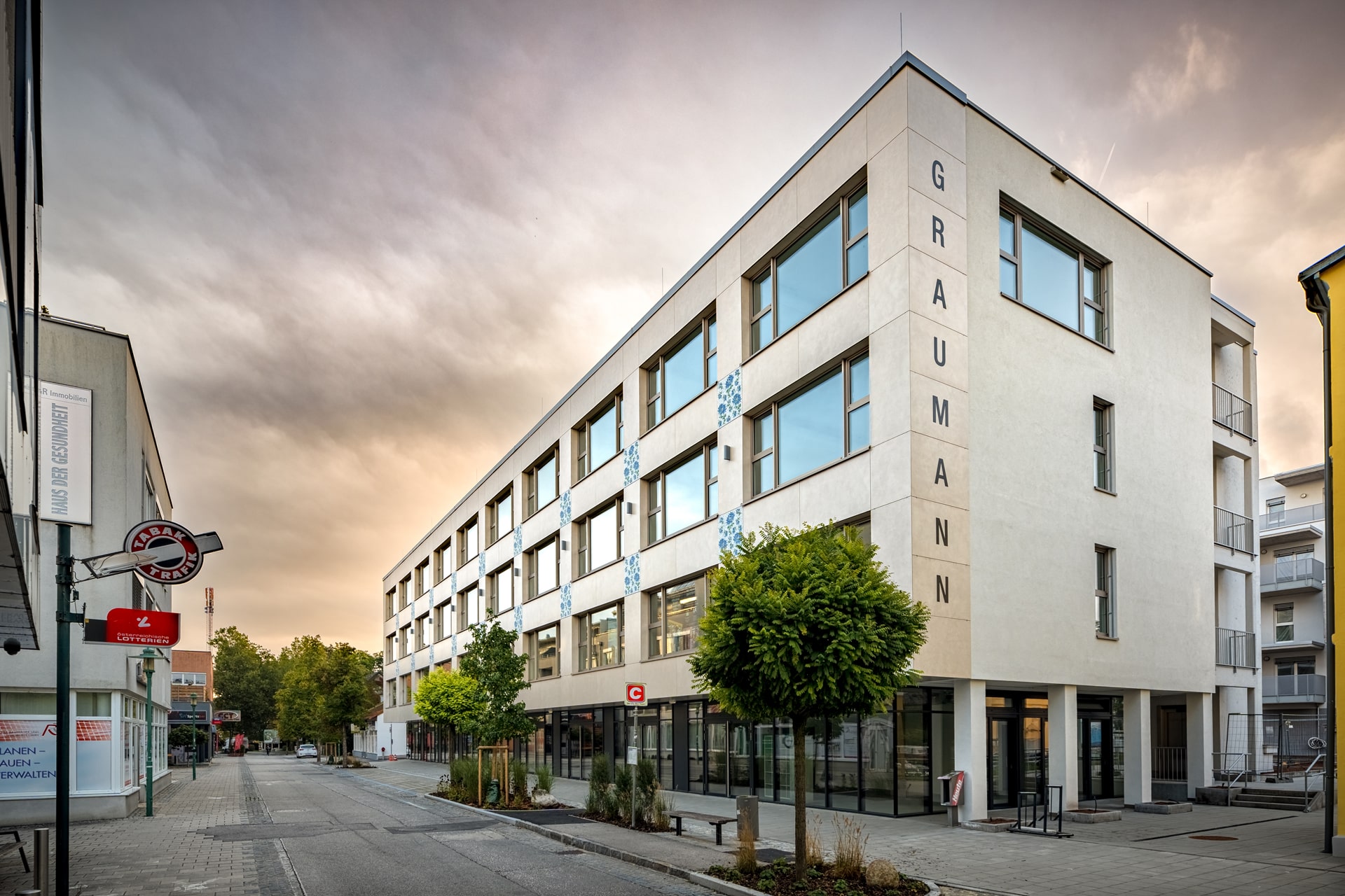 Ansicht Graumann-Lofts von Seite Bahnhofstraße